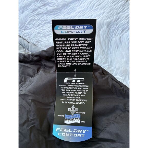 NWT Men’s SZ XL FTP Feel The Power Black Feel Dry Comfort Puffer Vest - Picture 4 of 7